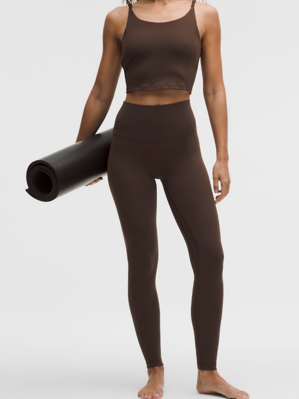 Lululemon align 28" leggings High-Waist Brown like new size 6 walnut crunch